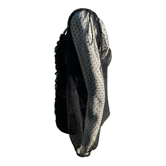 Paperoc - Black Blouse, long sleeve, size 2X, NWOT - Picture 3 of 7